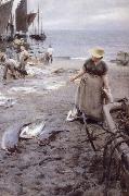 Anders Zorn Fiskmarknad i St Ives oil painting picture wholesale